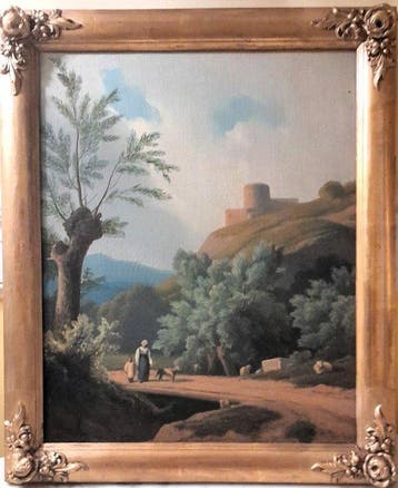 Carlo Piacenza (1814-1887) - Paesaggio campestre piemontese, Antiek en Kunst, Kunst | Schilderijen | Klassiek