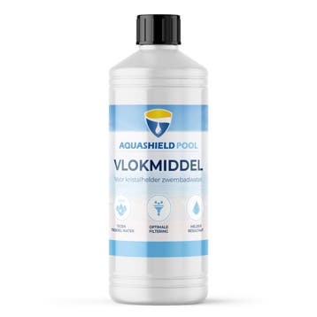 Aquashield Pool Aquashield pool vlokmiddel 1 liter, fles, Verzenden, Nieuw
