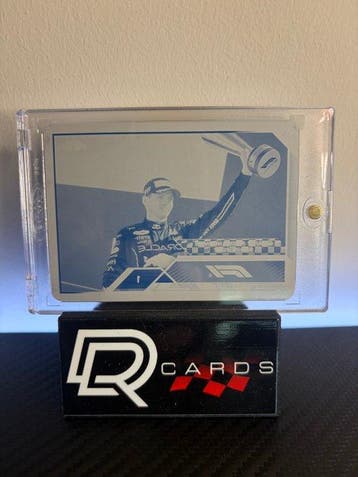 2023 Topps Max Verstappen #149 CYAN PRINTING PLATE (1/1) - 1, Verzamelen, Nieuw