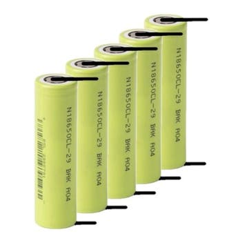 5 stuks: BAK 18650 batterij met soldeerlippen, origineel, Verzenden, Nieuw