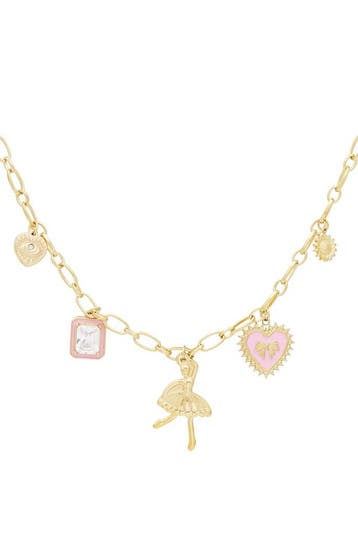 Goudlief Bedelketting colorful dancer (Hangerkettingen), Sieraden, Tassen en Uiterlijk, Kettingen, Verzenden, Nieuw, Zilver, Overige materialen