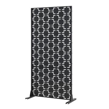 Kamerscherm Basciano tuinscherm 180x90x40 cm zwart casa.pro, Tuin en Terras, Verzenden, Nieuw