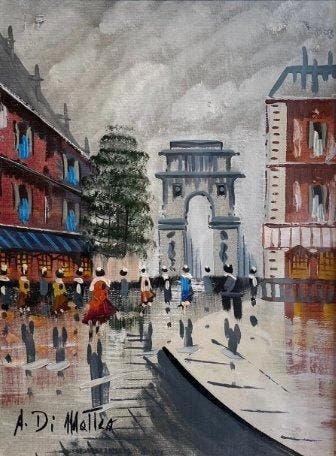 Franse school (XX) - Scena impressionista