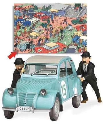collection Hachette 1/24 1:24 - Modelauto - N°54 - La 2 CV, Nieuw
