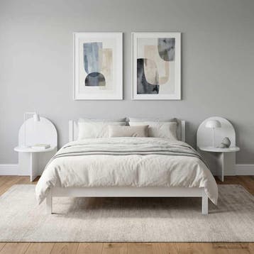 vidaXL Nachtkastje 2 st Hoogglans Wit 48 x 49 x 65 cm, Verzenden, Nieuw, 55 tot 70 cm, 45 tot 65 cm