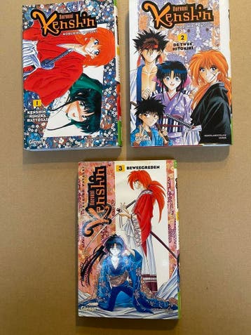 Manga - Rurouni Kenshin - deel 1 t/m 3 NEDERLANDS Nieuwstaat, Meerdere comics, Verzenden, Zo goed als nieuw, Japan (Manga)