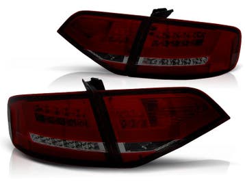 Achterlichten Audi A4 B8 07-11 limousine LED rood zwart, Ophalen of Verzenden, Nieuw