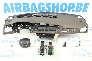 Airbag set Dashboard bruin beige HUD 4 spaak Audi A6 4G, Gebruikt, Audi