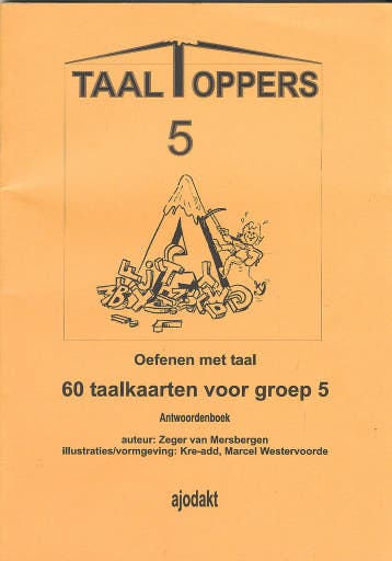 Ajodakt Antwoorden Taaltoppers groep 5, Verzenden, Nieuw