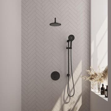 Brauer Black Carving Thermostatische Regendoucheset Inbouw -, Ophalen of Verzenden, Nieuw