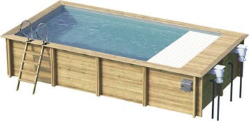 BWT XL Stadszwembad - 6.50 x 3.50 x 1.33 m - met, Tuin en Terras, Zwembaden, Verzenden, Nieuw