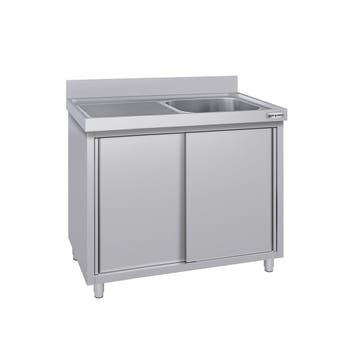 GGM Gastro | Spoelkast ECO - RVS - 1200x600mm - met 1 |, Verzenden, Nieuw in verpakking, RVS Meubilair