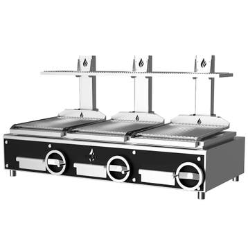 Houtskoolgrill | PARRILLA | Oppervlak 1500x620 | 200°C/250°C, Verzenden, Nieuw in verpakking