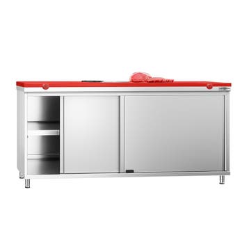 GGM Gastro | Gesloten RVS werktafel PREMIUM - 1800x700mm - |, Verzenden, Nieuw in verpakking, Meubilair