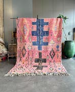 Boho Chic Marokkaans Roze Woltapijt - Vloerkleed - 310 cm -, Huis en Inrichting, Nieuw