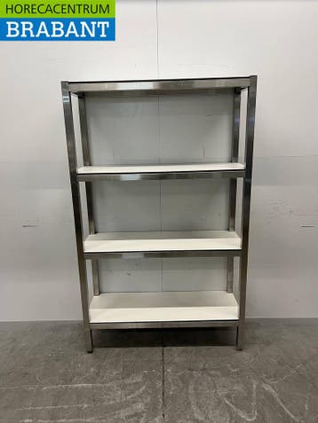 RVS Opbergrek Rek Stelling 109 x 40 x 178 cm Horeca, Ophalen of Verzenden, Gebruikt