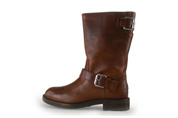 Shabbies Amsterdam Biker boots in maat 38 Bruin, Verzenden, Overige typen, Zo goed als nieuw, Bruin