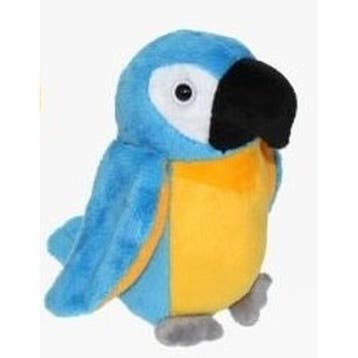 Blauw/gele ara knuffel - pluche papegaai - 24 cm, Verzenden, Nieuw
