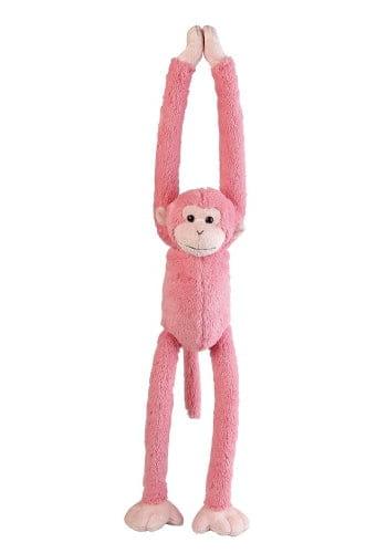 Ravensden knuffel aap - hangend - roze - pluche - 55 cm, Verzenden, Nieuw