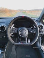 Audi RS3 / RS4 Carbon Fiber Stuur Bovendeel (2017-2018), Auto diversen, Tuning en Styling, Verzenden