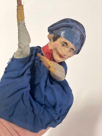 Figuur - 2 puppets: Characters from the Théâtre Guignol –, Antiek en Kunst