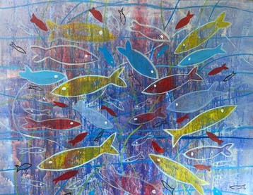 J. DELGALLO - La danza de los peces . XL. ( NO Reserve )