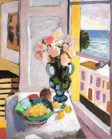 Henri Matisse (1869-1954) (after) - Les roses Safrano,, Antiek en Kunst