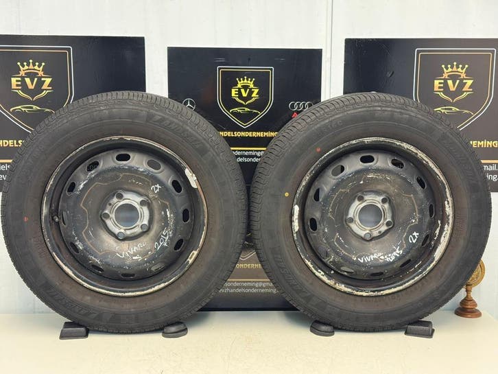 2 stuks zomerbanden met velgen 205/55R16C Opel Vivaro bj2015, Auto-onderdelen, Banden en Velgen, 16 inch, Zomerbanden, 205 mm