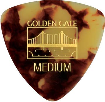 Golden Gate Triangle Tortoise plectrum Medium 0.75 mm 12pack, Muziek en Instrumenten, Instrumenten | Toebehoren, Ophalen of Verzenden