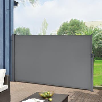 Windscherm uittrekbaar zijluifel 300x160 cm antraciet middel, Verzenden, Nieuw