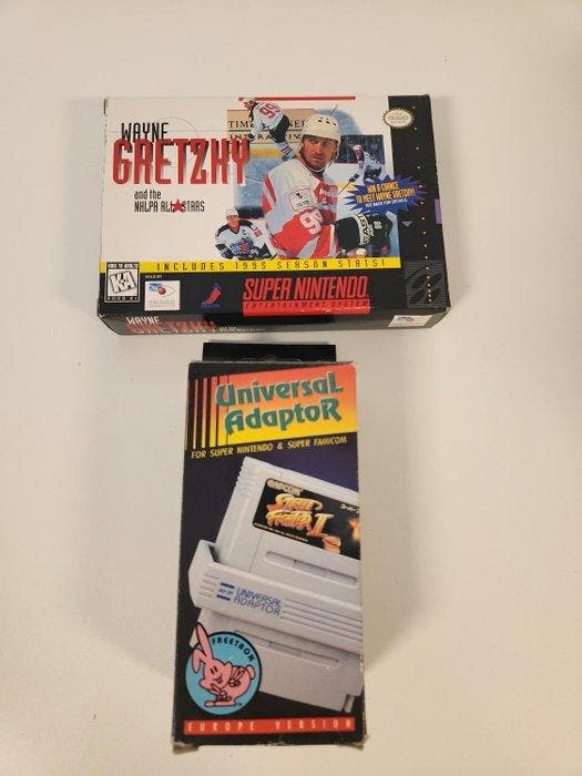 Nintendo - Snes - Wayne Gretzkys & NTSC Adapter CIB -, Spelcomputers en Games, Spelcomputers | Overige Accessoires