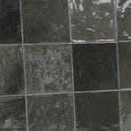 Handvorm tegels met schakering 10x10 Zellige Charcoal antrac, Verzenden, Nieuw