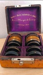 Meyer-Optik Görlitz Zwei Vintage Brass Stereooptiken mit je