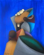 Matias Machado - L’équilibriste ( Ready to hang ), Antiek en Kunst