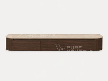Dulce Japandi Tv-meubel 180 x 32 x 28 cm - Walnoot, Ophalen of Verzenden, Nieuw