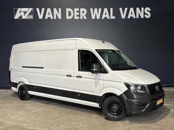 Volkswagen Crafter 2.0 TDI 141pk L4H3 L3H2 Euro6 Airco | 2x, Stof, Gebruikt, Volkswagen, Wit
