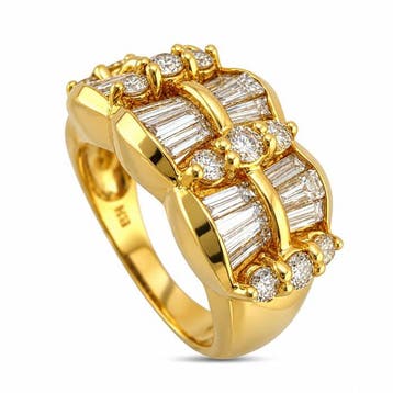 Ring - 14 karaat Geel goud, Effy 14K geelgoud en 2,50 ct, Sieraden, Tassen en Uiterlijk, Nieuw