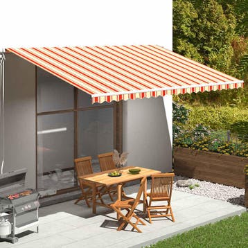 vidaXL Vervangingsdoek voor luifel 500x300 cm polyester geel, Verzenden, Nieuw