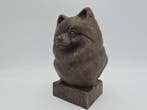 Bust of a Pomperian bust dog statue - home decor dog lover g, Verzenden, Nieuw