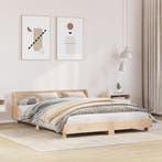 Bedframe Massief Grenen 120x200 | Retourdeal 54% Korting, Verstelbaar, Beige, Nieuw, Ophalen of Verzenden