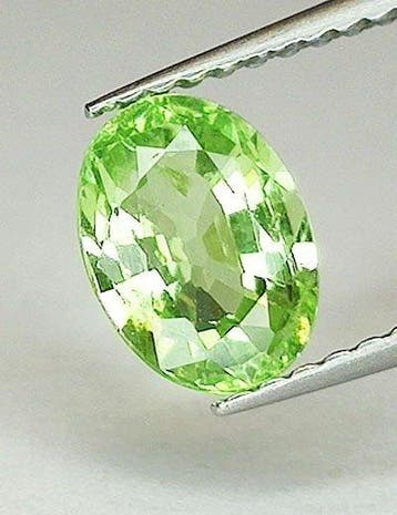 Groen Tsavoriet - 1.35 ct - Antwerp Laboratory for Gemstone, Nieuw
