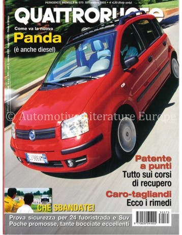 2003 QUATTRORUOTE MAGAZINE 575 ITALIAANS, Nieuw, Author