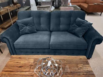 Bankstel Groenveld - rechte banken - Blauw, Nieuw, Stof