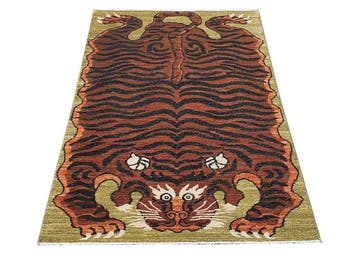 Designer Tapijt - Nieuw - Tiger - Vloerkleed - 179 cm - 111, Nieuw