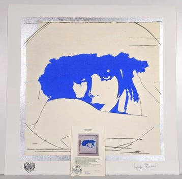 Giosetta Fioroni (1932) - Doppio liberty blue, Antiek en Kunst