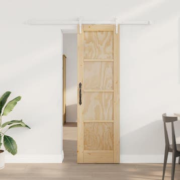 vidaXL Schuifdeur ORKDAL 61 x 198,5 cm Massief grenenhout, Verzenden, Nieuw