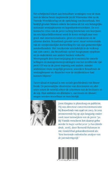 Tussen ideaal en kapitaal 9789460043055 Joost Kingma, Verzenden, Zo goed als nieuw, Joost Kingma