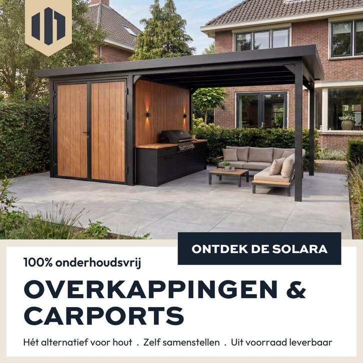 Overkappingen & Carports | Samenstellen | Onderhoudsvrij, Tuin en Terras, Overkappingen, Nieuw