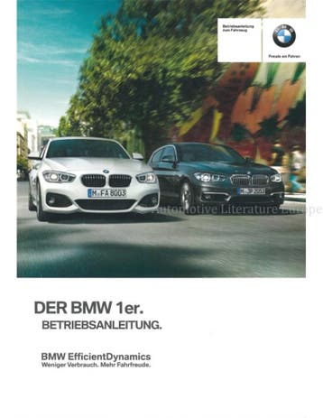 2016 BMW 1 SERIE INSTRUCTIEBOEKJE DUITS, Auto diversen, Handleidingen en Instructieboekjes
