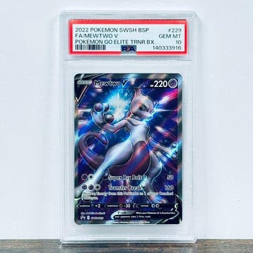 Pokémon Graded card - Mewtwo V 229 – Pokémon - PSA 10, Nieuw
